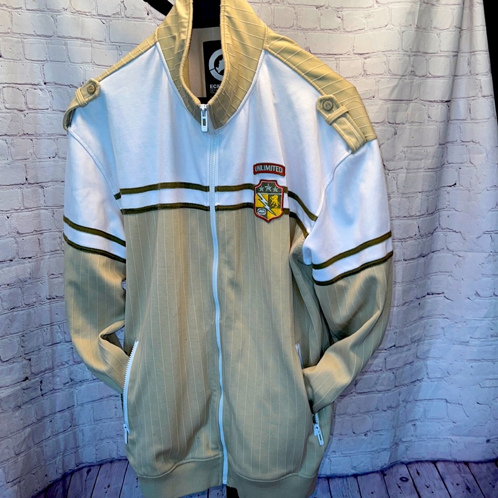 Ecko United belge Color Tan Mens Zip up Jacket Sizes 2X